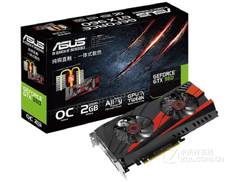 华硕冰骑士gtx960dc2oc2gd5