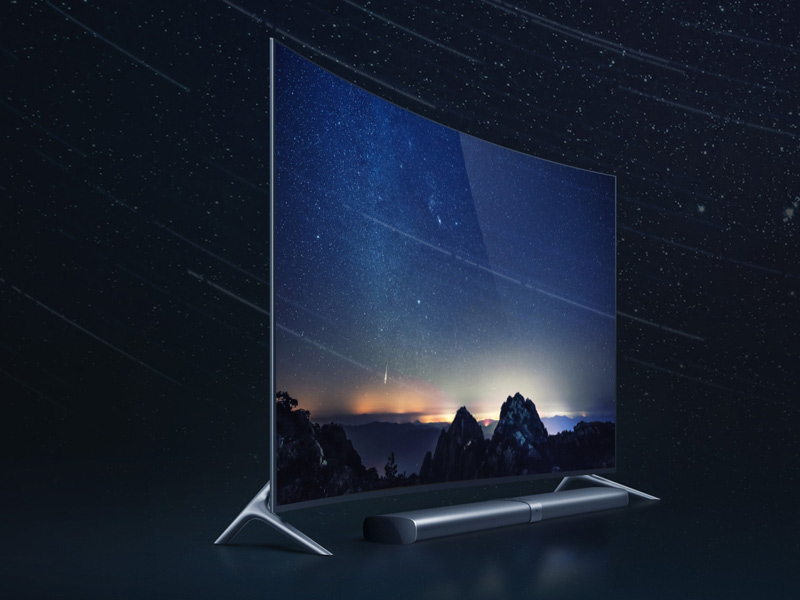 小米电视3s 65英寸曲面图片