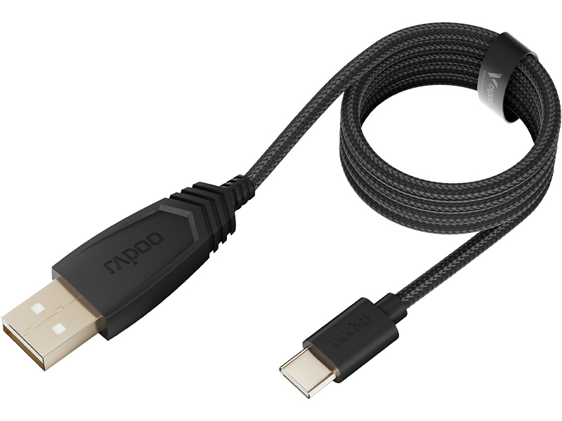 雷柏P2-AC外设电源数据线（USB-A+USB-C）